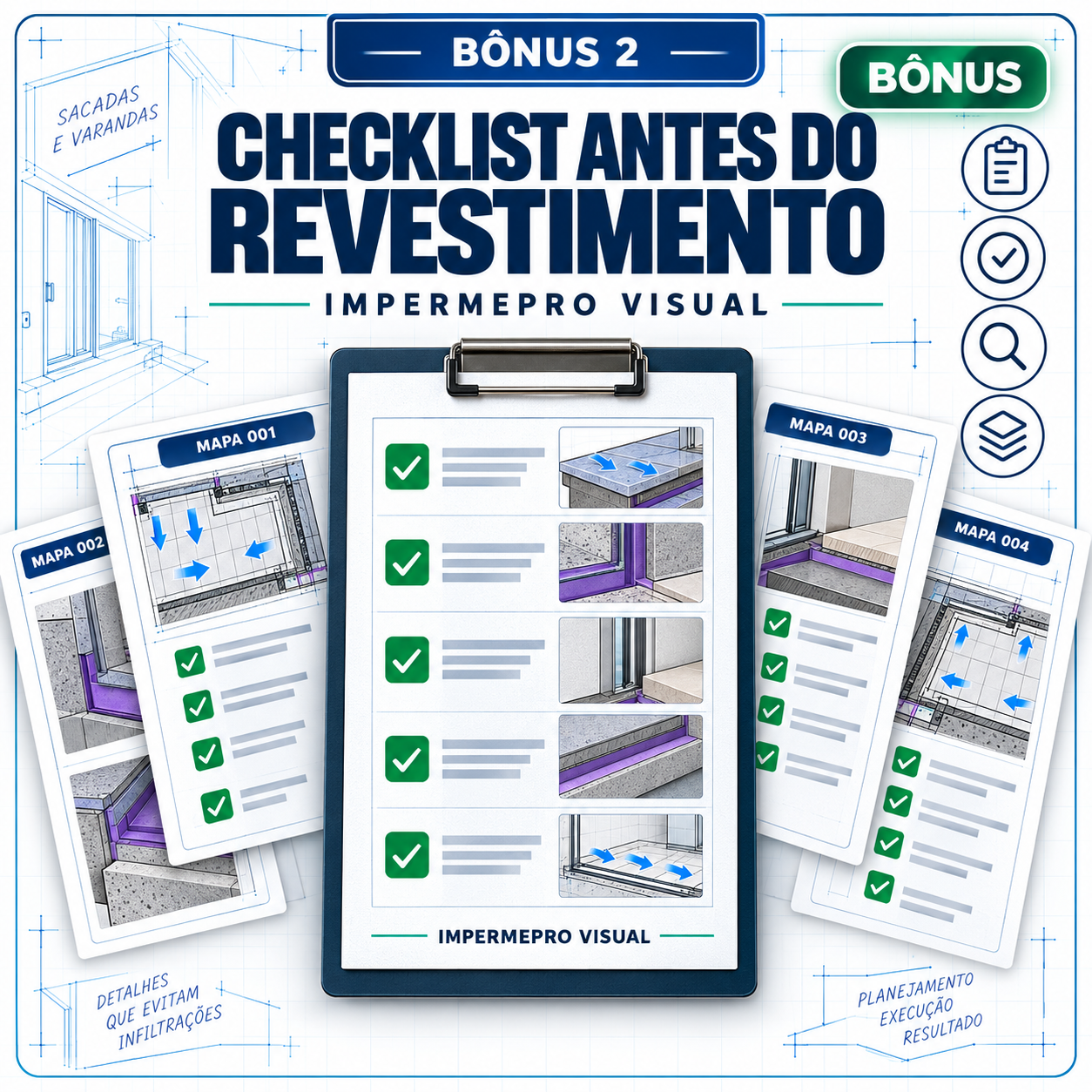 Capa do Bônus 2 · Checklist antes do revestimento